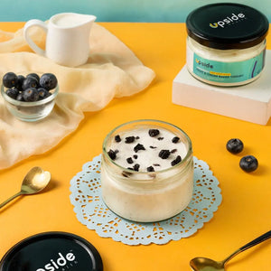 Blueberry Baked Yoghurt - No Sugar, No Gluten